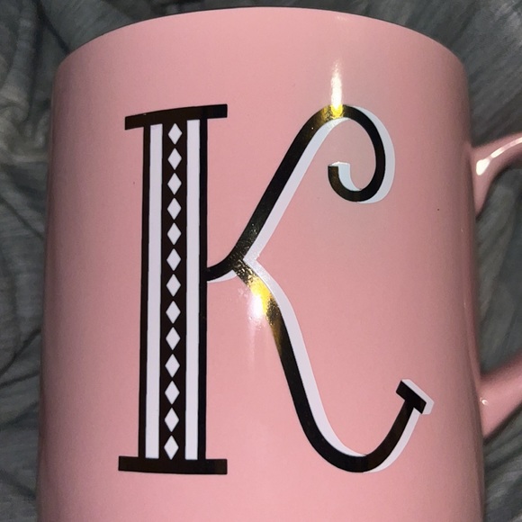 Opalhouse Pink Monogram Letter K Coffee Cup Mug - Picture 7 of 8